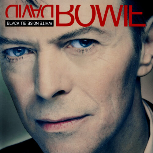 Album cover for "Black Tie White Noise"