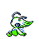 "Pokémon Crystal Version" Celebi Sprite Animation.