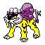 Raikou "Pokémon Crystal Version" Sprite.