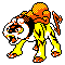 Raikou Pokémon Gold and Silver Version Sprite.