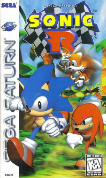 "Sonic R" Sega Saturn North America Box Art Front Cover