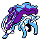 Suicune Pokémon Gold and Silver Version Sprite.