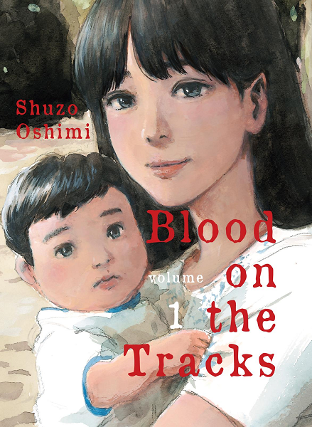 Volume 1 cover of the manga, "Blood on the Tracks".