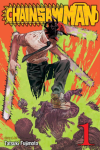 Volume 1 cover of the manga "Chainsaw Man."